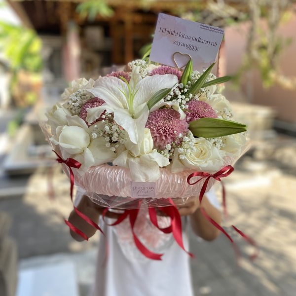bouquet korean fresh flowers lily
