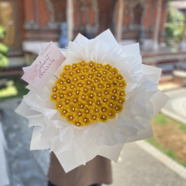 bouquet pipe cleaner mini daisy 65 stems