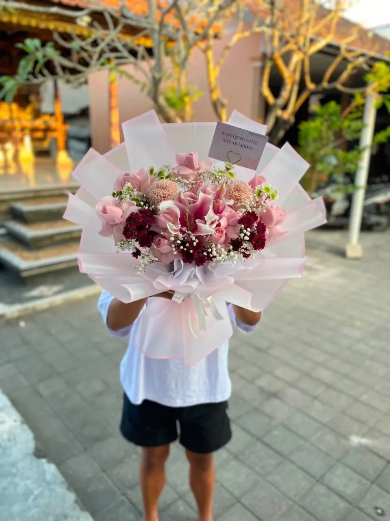 bouquet fresh flowers lily