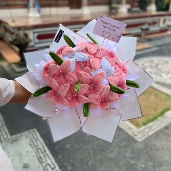 bouquet pipe cleaner lilies