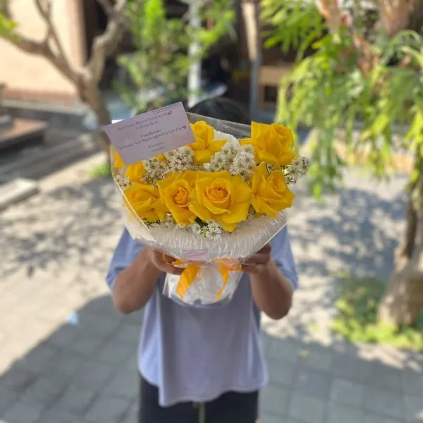 bouquet korean fresh flowers roses