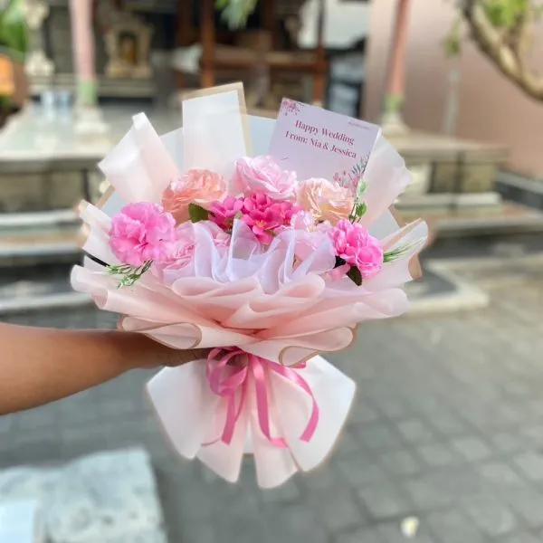 bouquet artificial flowers mix