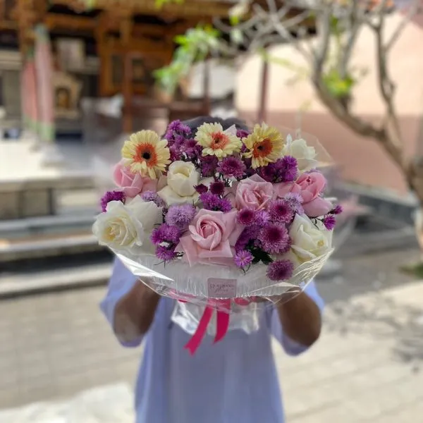 bouquet korean fresh flowers mix