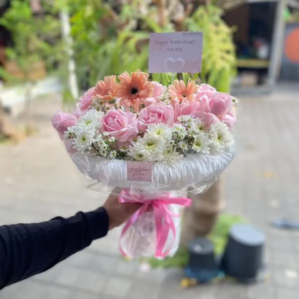 bouquet korean fresh flowers mix