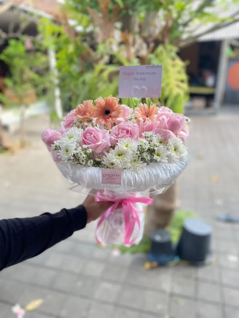 bouquet korean fresh flowers mix